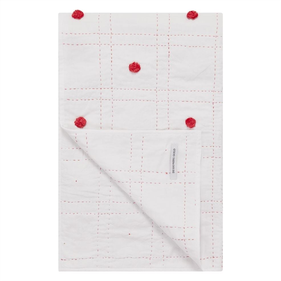 designers guild Geranium Tufted Quilt