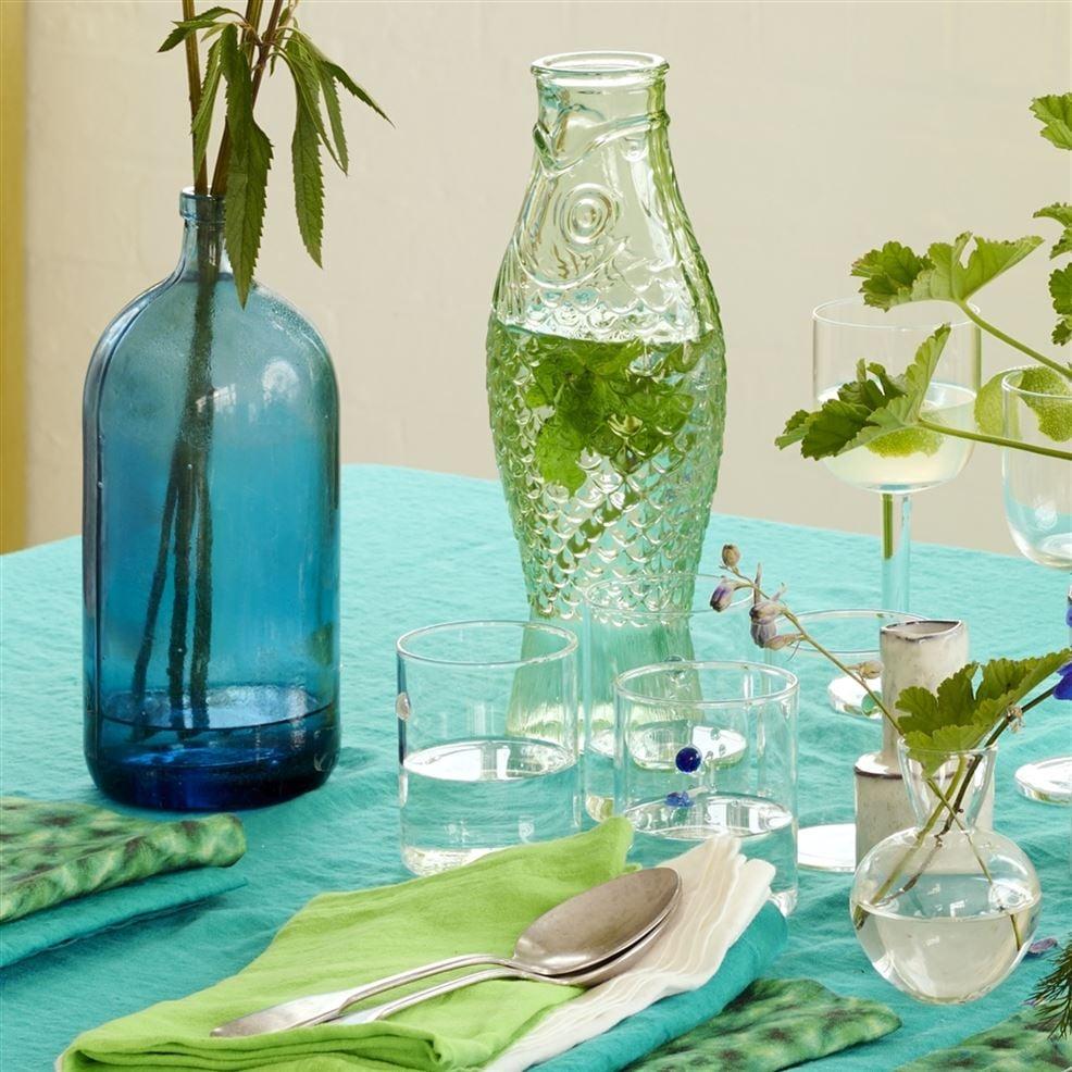 Designers Guild Green Glass Fish Carafe