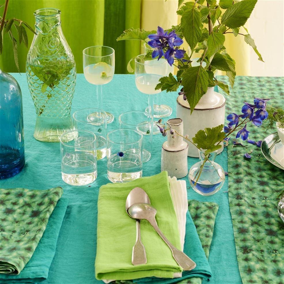 Designers Guild Green Glass Fish Carafe
