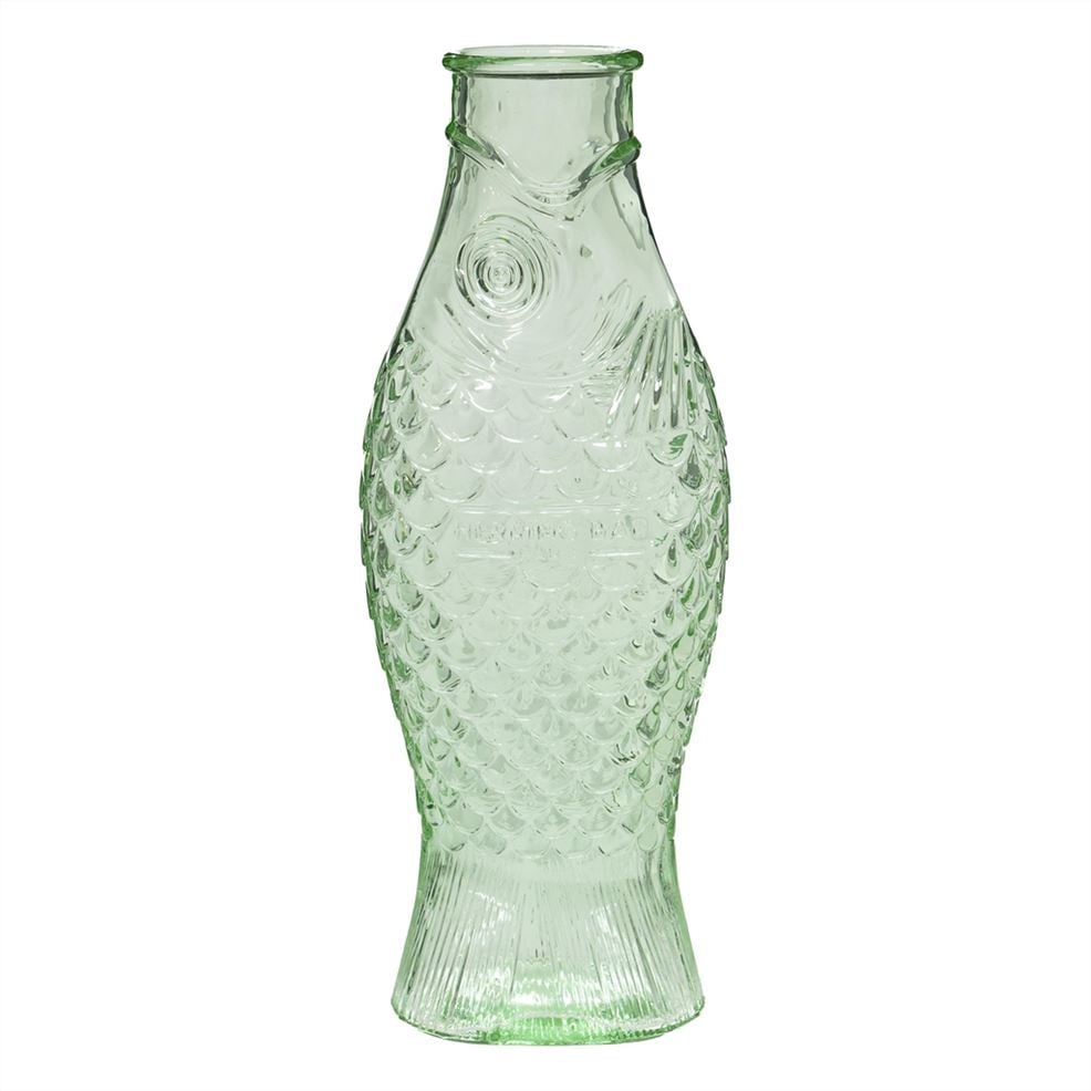 designers guild Green Glass Fish Carafe