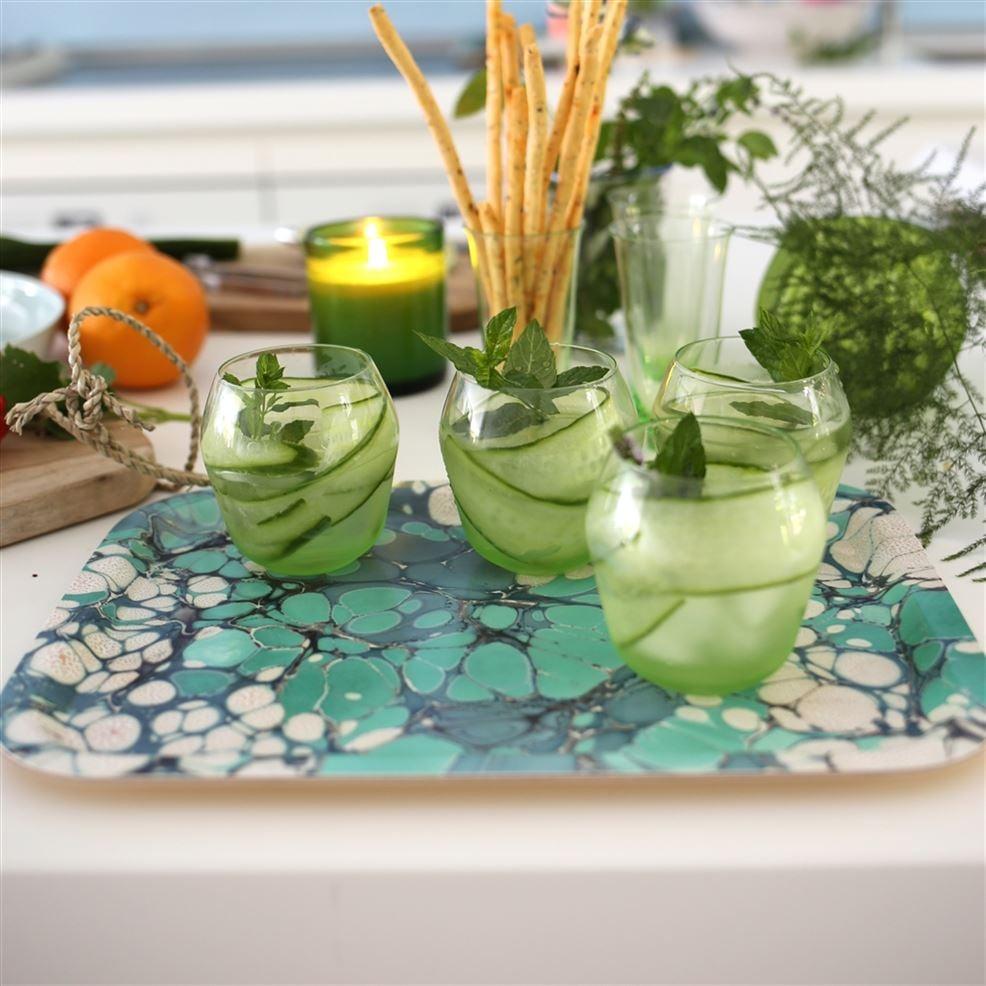 Designers Guild Green Tumbler Glass