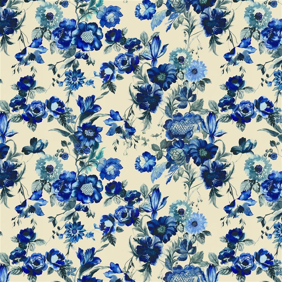 designers guild Hirigana Indigo Shower Curtain