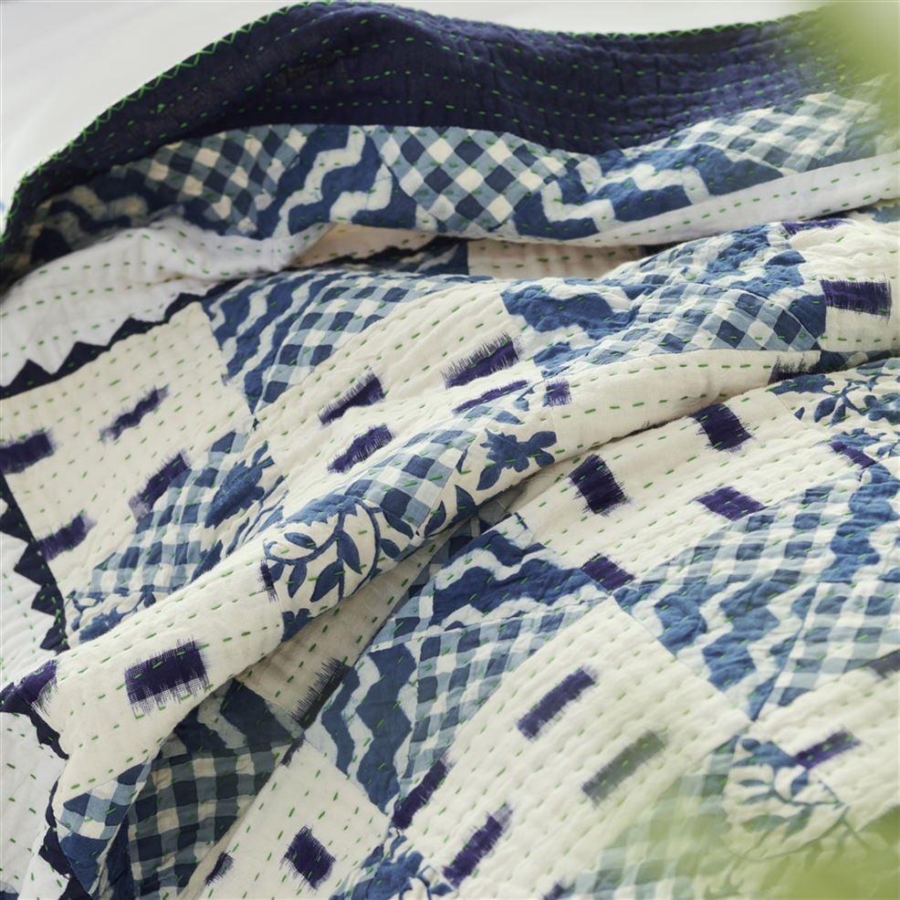 Designers Guild Indigo Patchwork Quilt