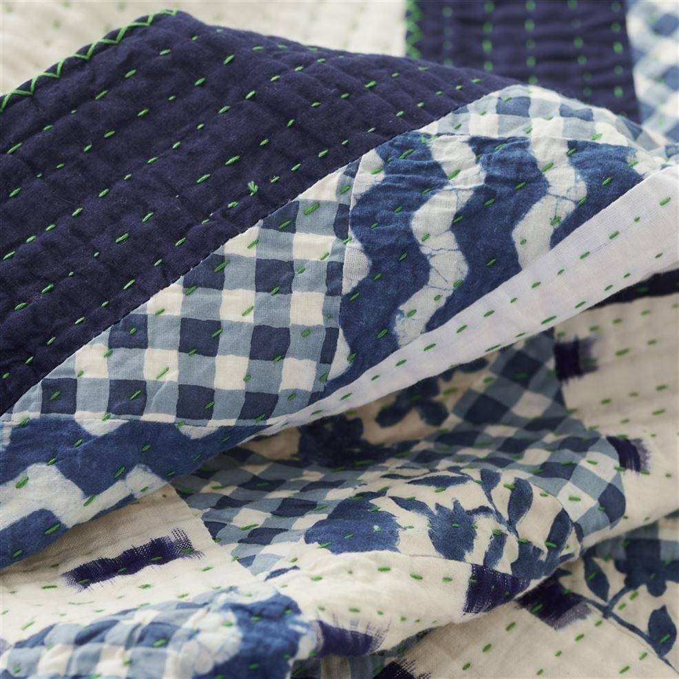Designers Guild Indigo Patchwork Quilt