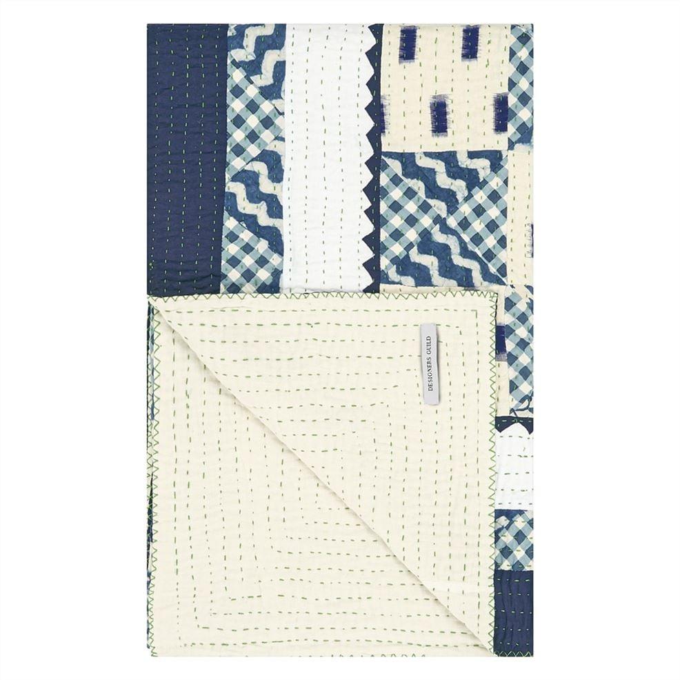 designers guild Indigo Patchwork Quilt