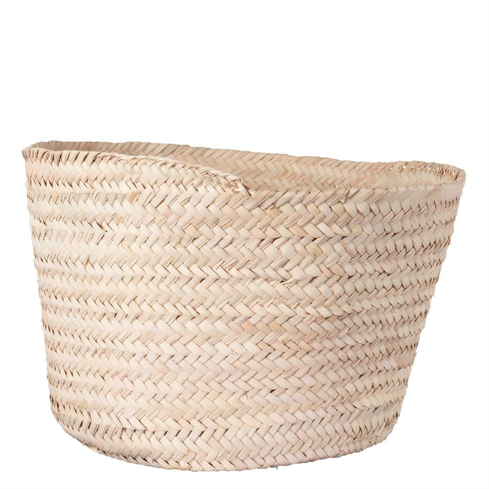 designers guild Large Round Palm Leaf Basket