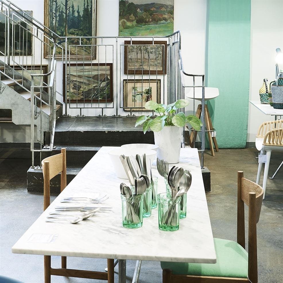 Designers Guild Large Transparent Green Glass