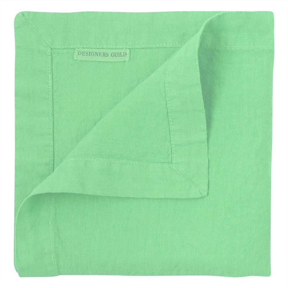 Designers Guild Lario Mint Linen Placemats & Napkins