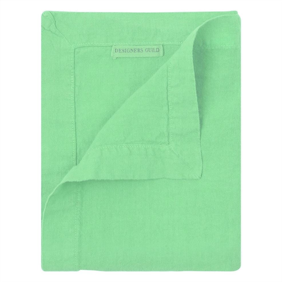designers guild Lario Mint Linen Placemats & Napkins
