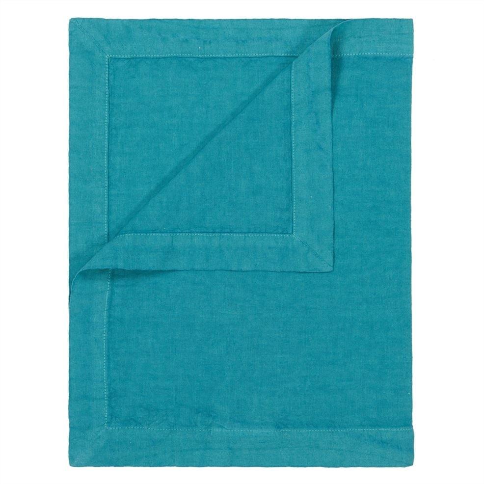 designers guild Lario Turquoise Table Linen