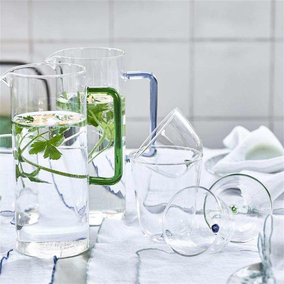 Designers Guild Light Blue Handle Bambus Jug