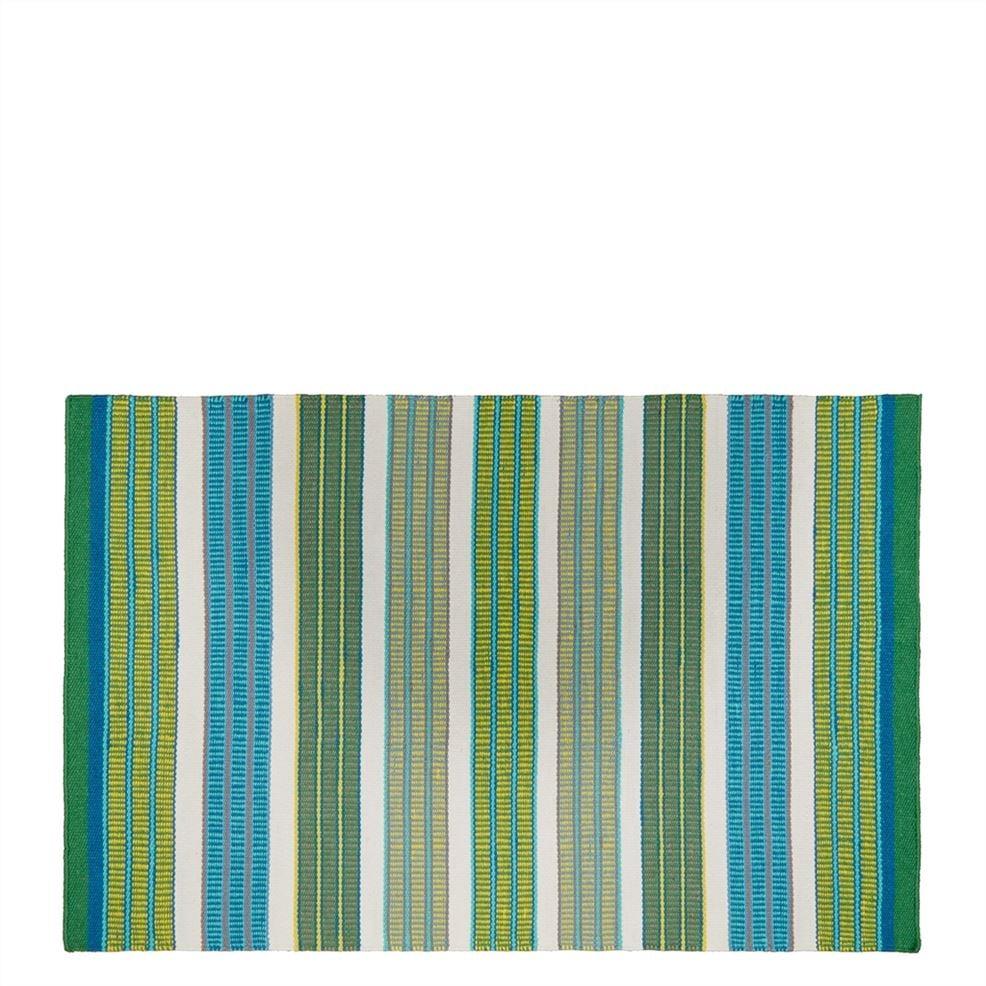 designers guild Mahakam Cobalt Outdoor Rug
