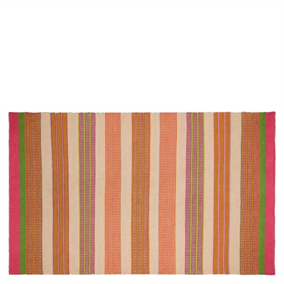 designers guild Mahakam Coral Outdoor Rug