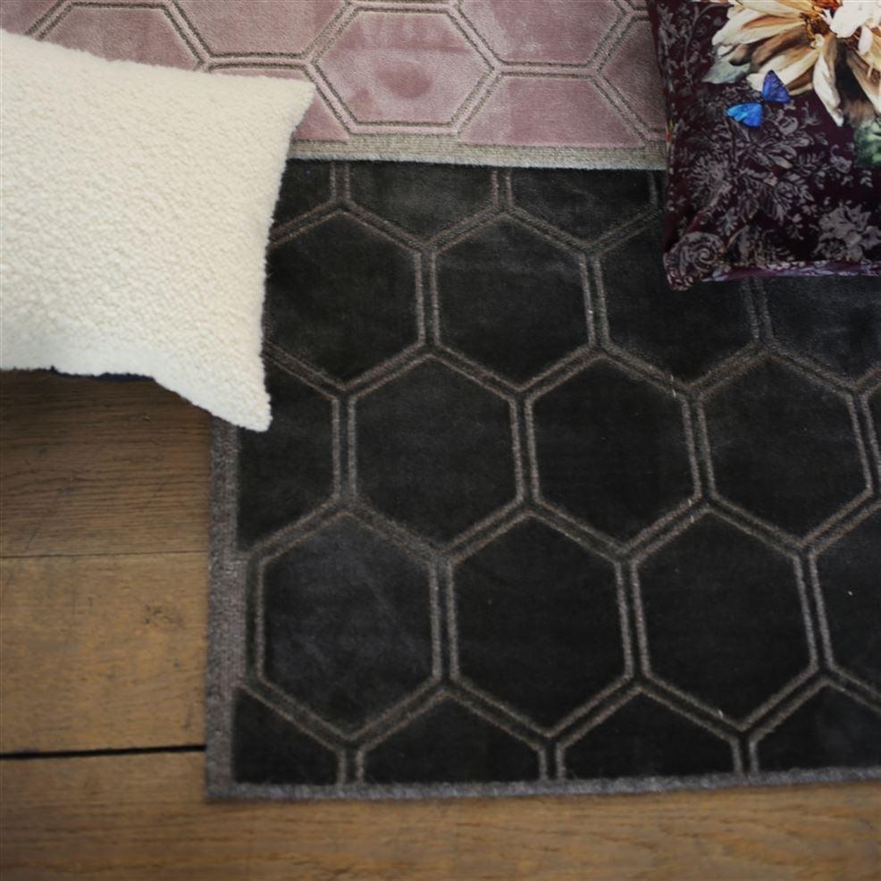 Designers Guild Manipur Espresso Runner Rug