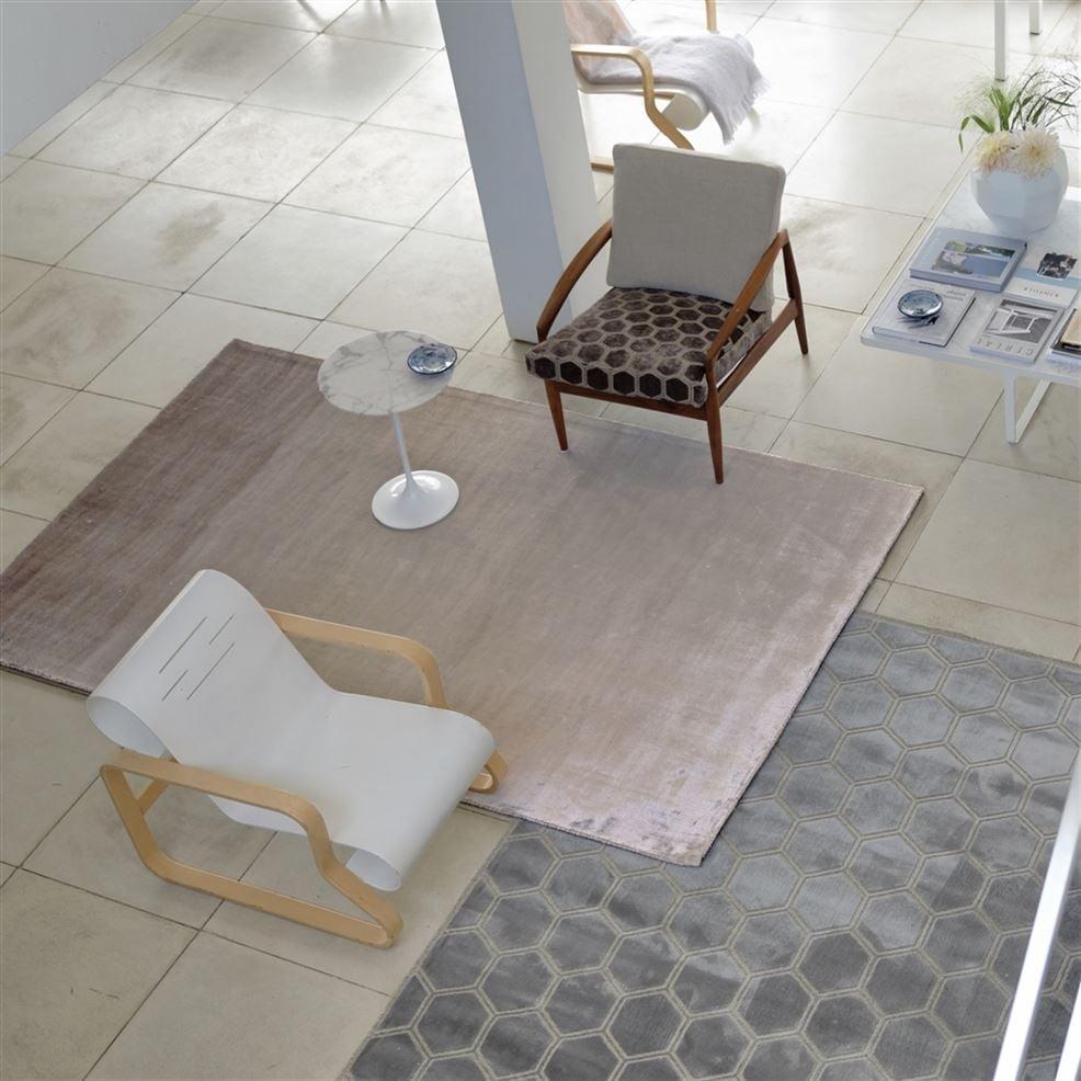 Designers Guild Manipur Silver Rug