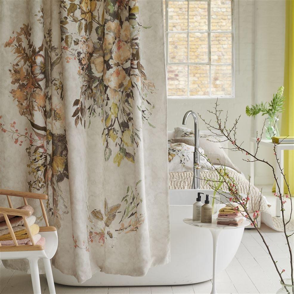 Designers Guild Margaretta Sepia Shower Curtain