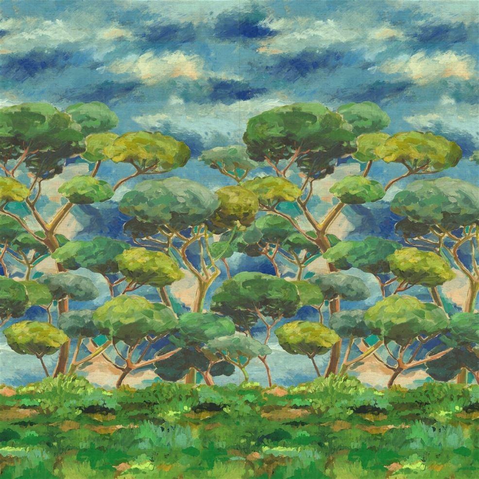 designers guild Matsu Grasscloth Cobalt