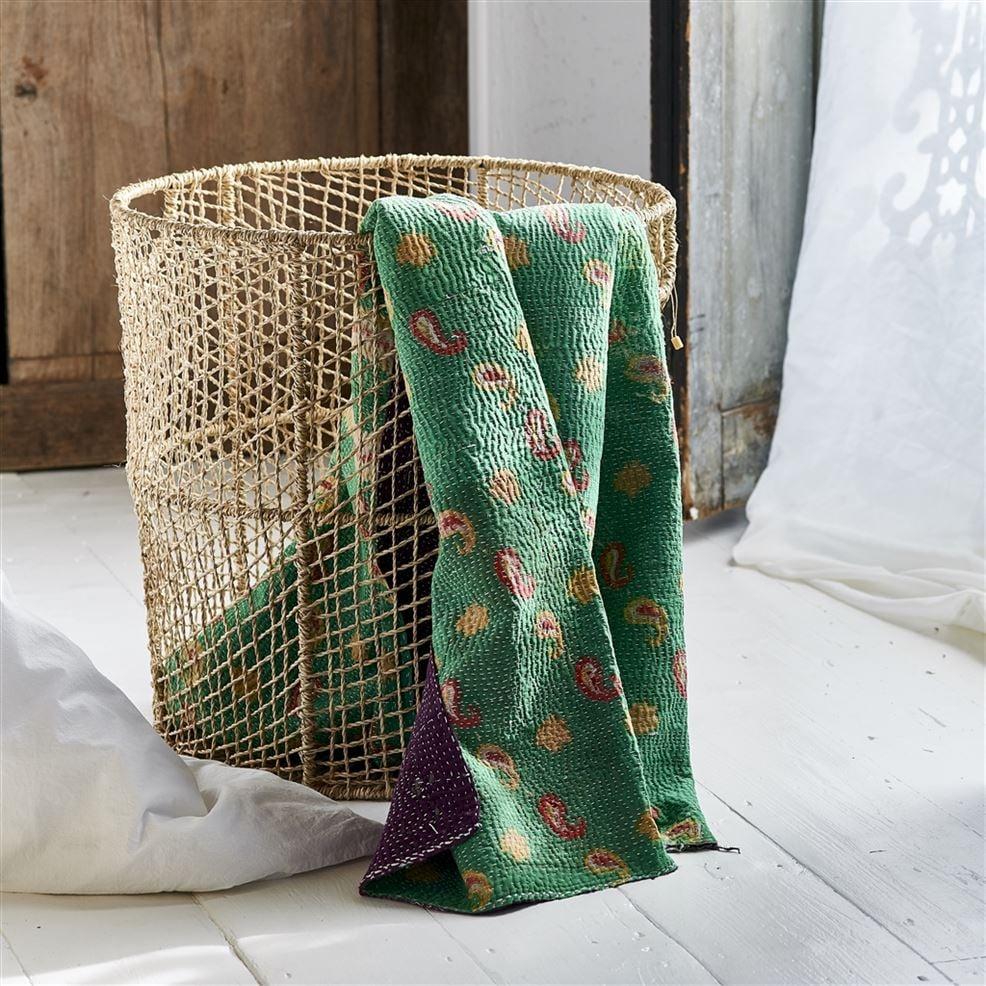 Designers Guild Medium Palm Leaf Laundry Basket