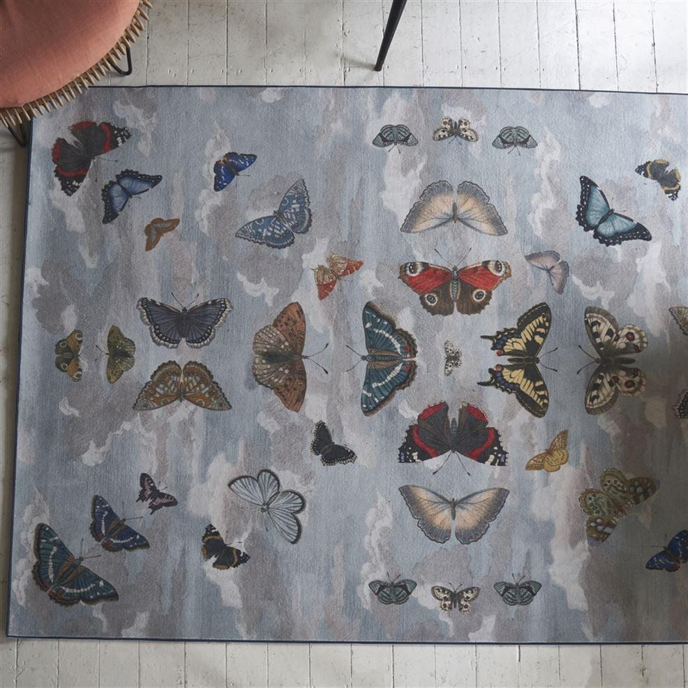 Designers Guild Mirrored Butterflies Sky Rug