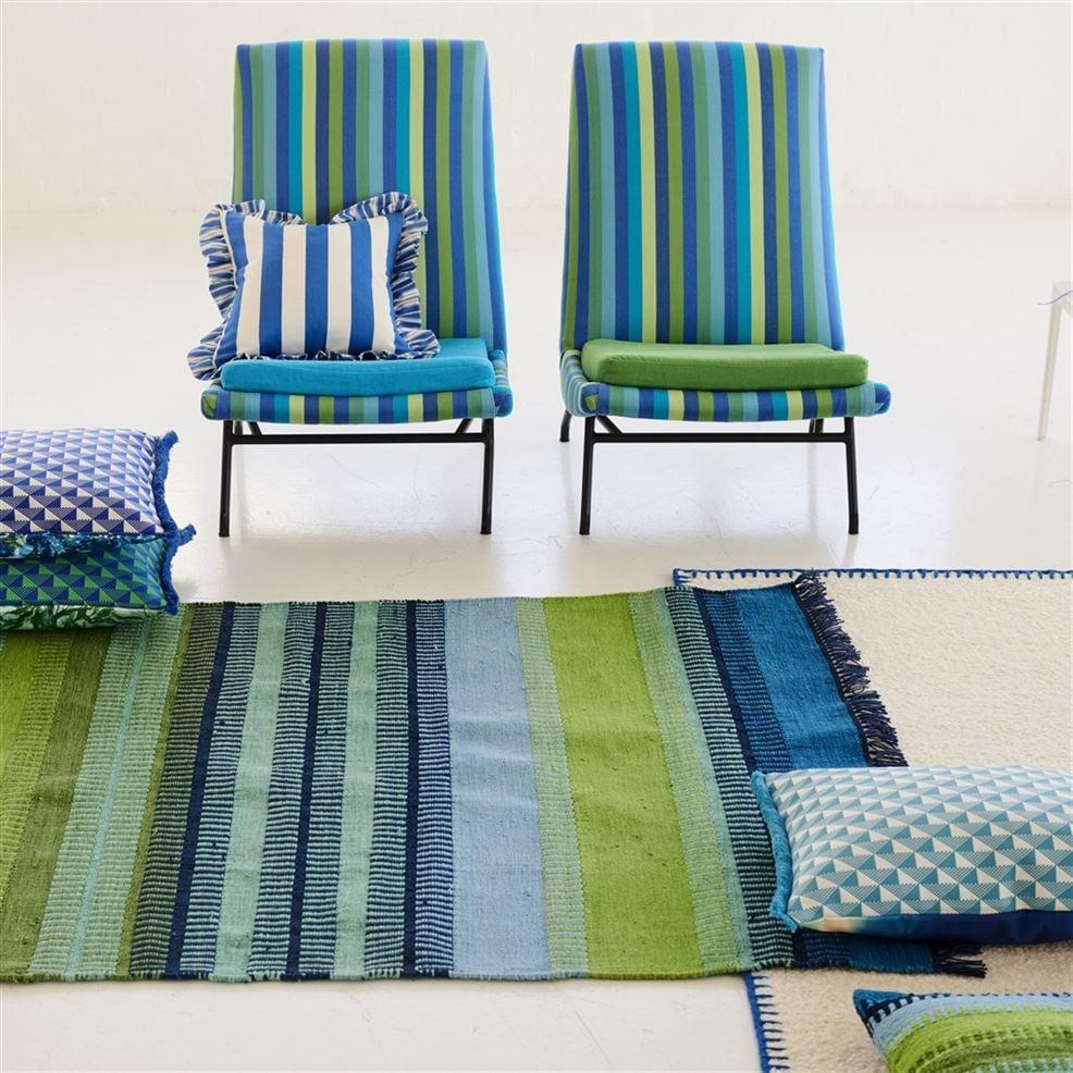 Designers Guild Muturi Cobalt Outdoor Rug