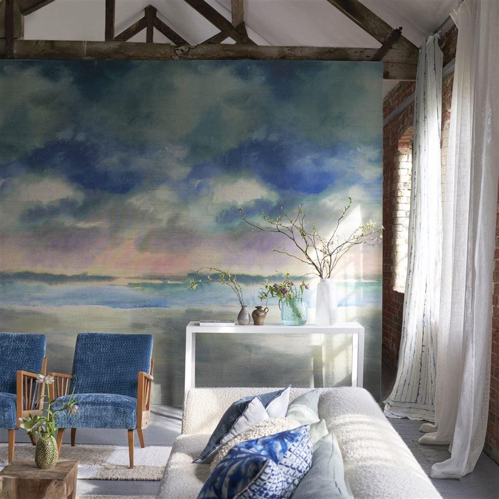 Designers Guild Paysage Marin Grasscloth Sky