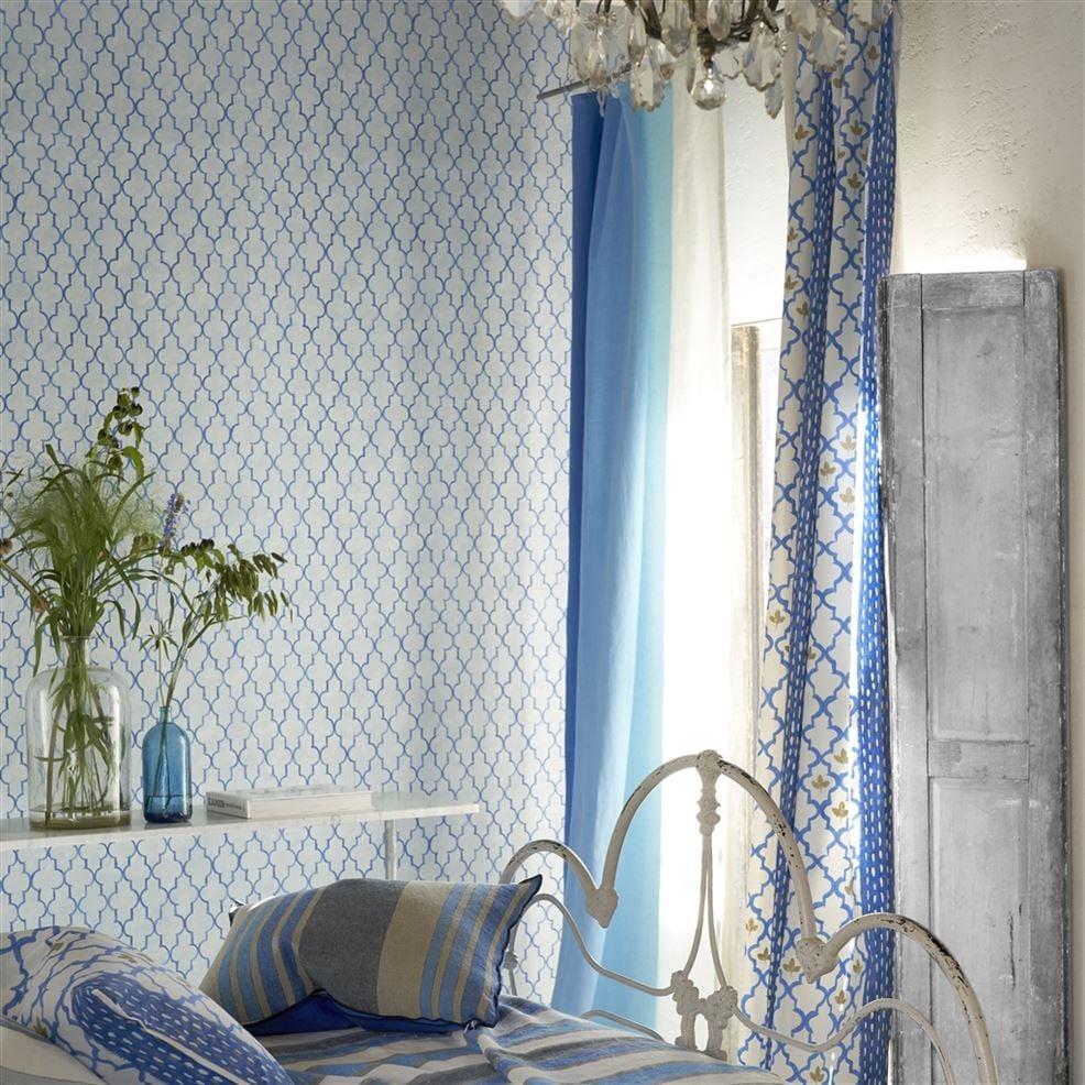 Designers Guild Pergola Trellis Cobalt