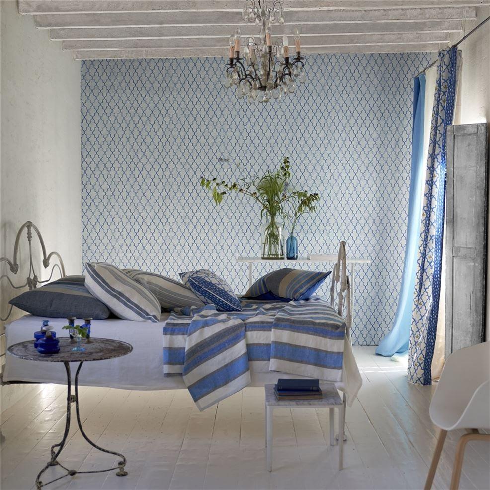 Designers Guild Pergola Trellis Cobalt