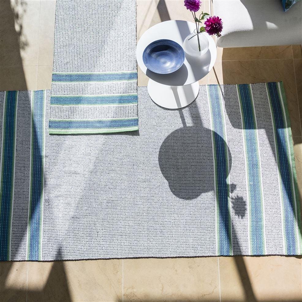 Designers Guild Pompano Cobalt Outdoor Rug