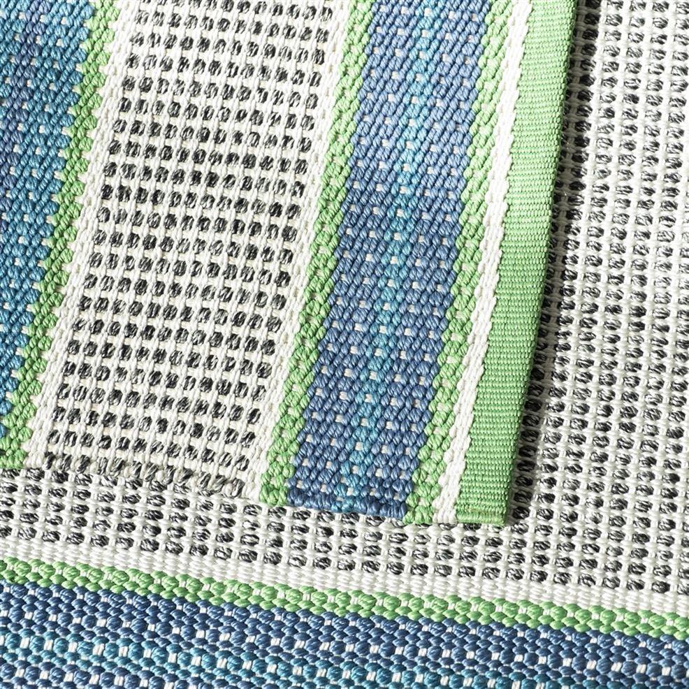 Designers Guild Pompano Cobalt Outdoor Runner Rug