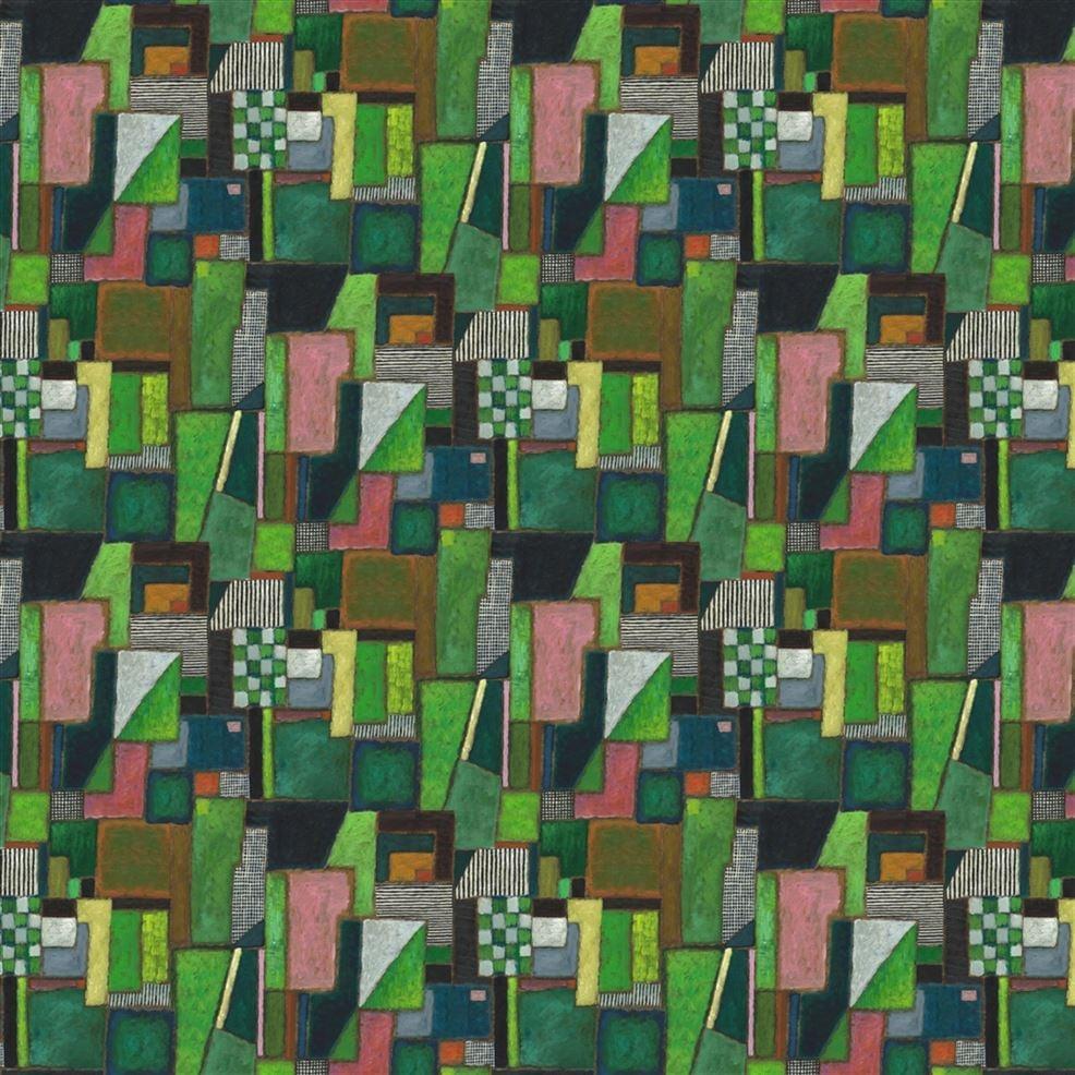 designers guild Raku Patchwork Emerald