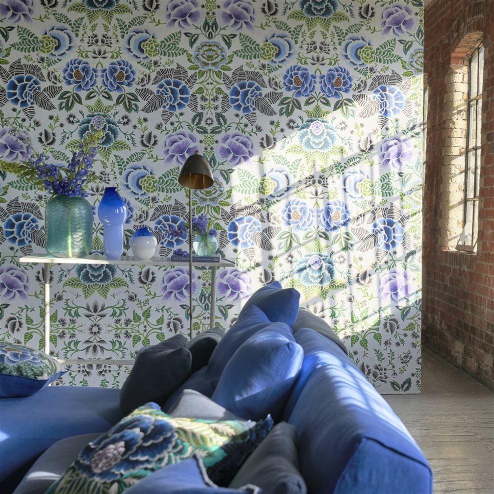 Designers Guild Rose De Damas Cobalt