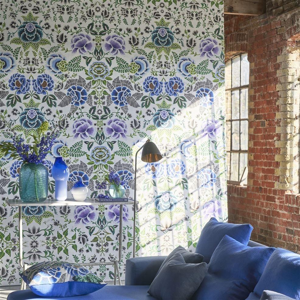 Designers Guild Rose De Damas Cobalt