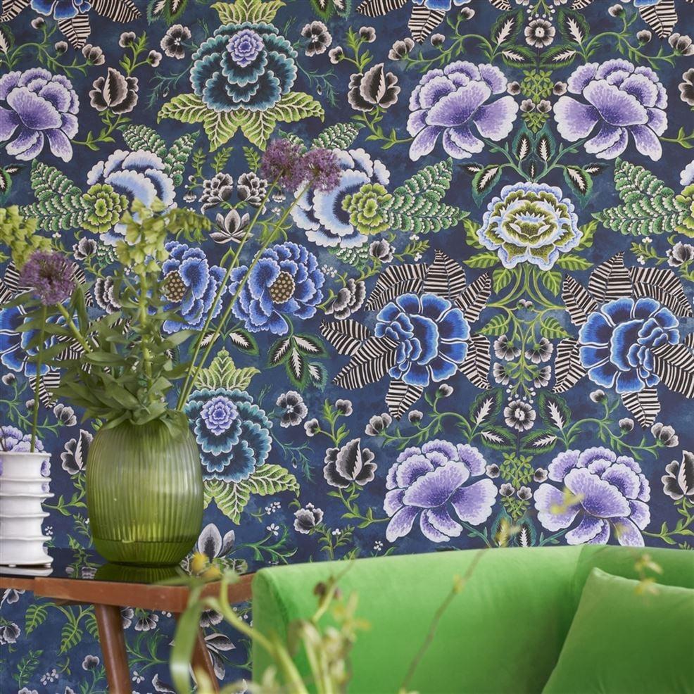 Designers Guild Rose De Damas Indigo