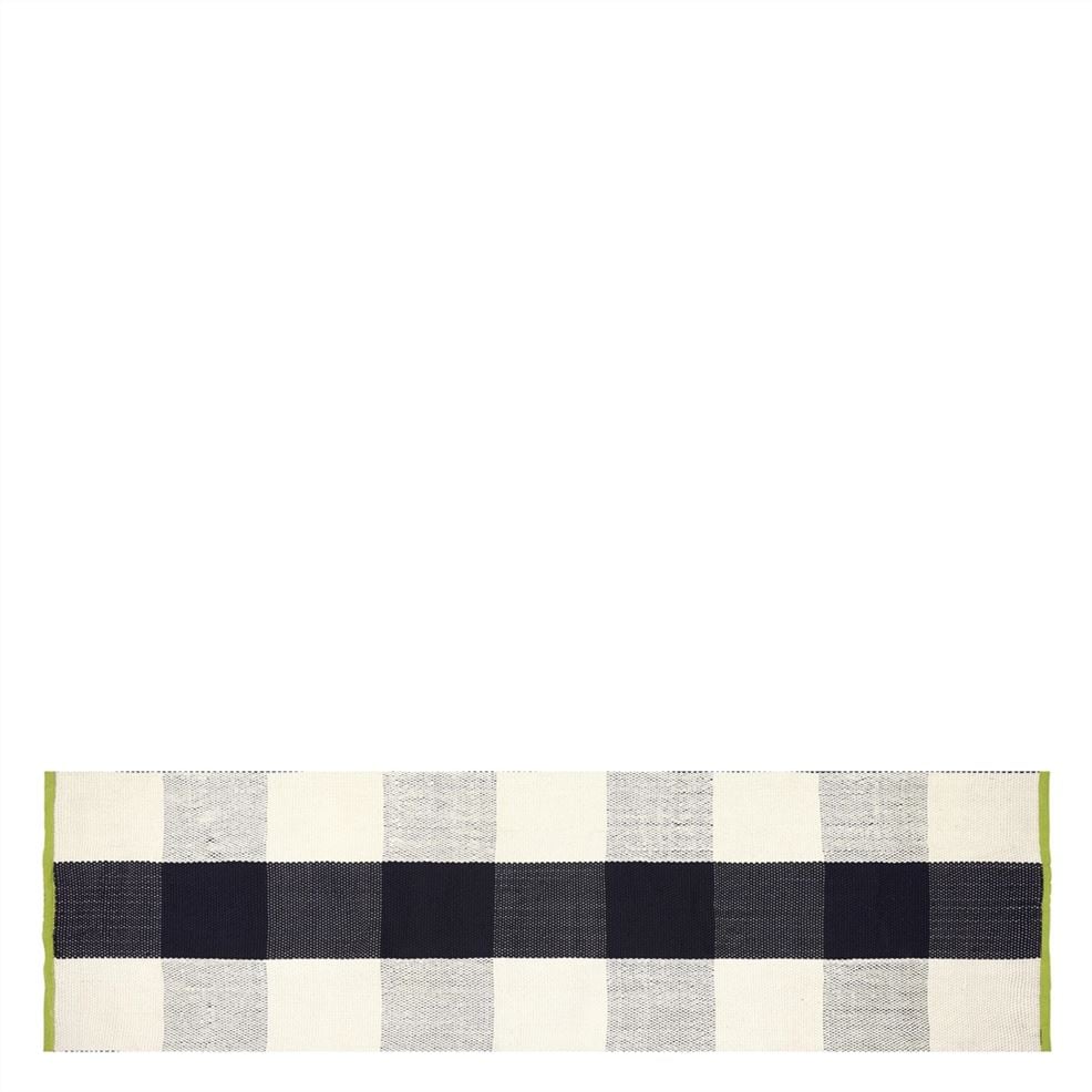 designers guild Saliya Noir Outdoor Runner Rug