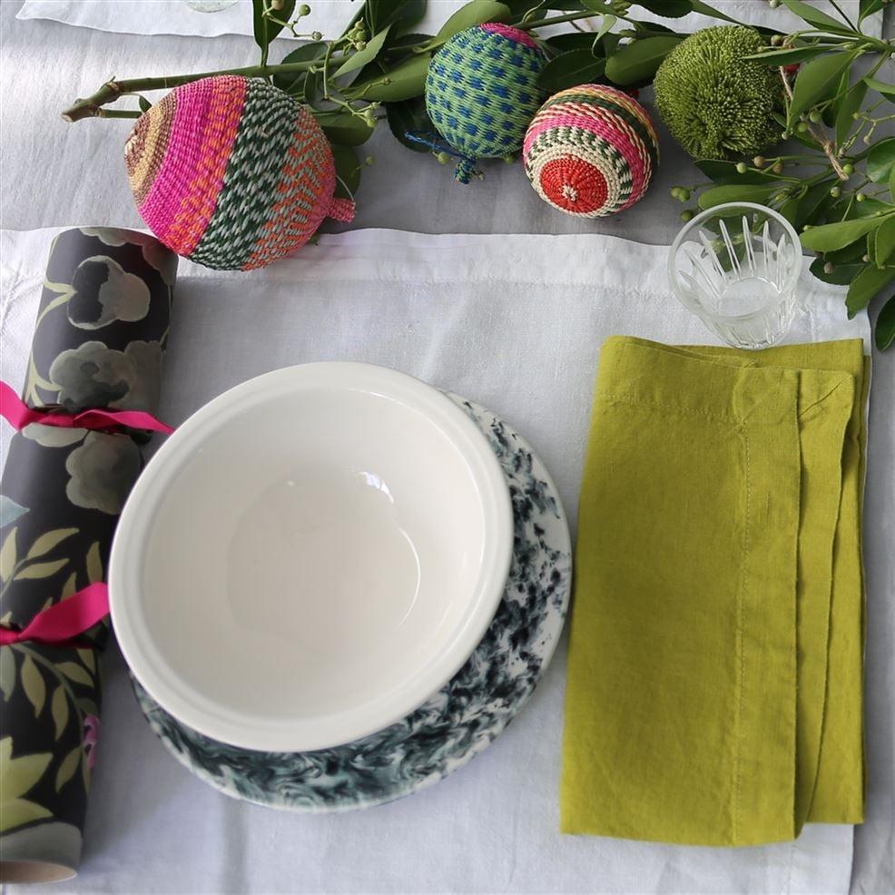 Designers Guild Slick & Sleet Noir Salad Plate