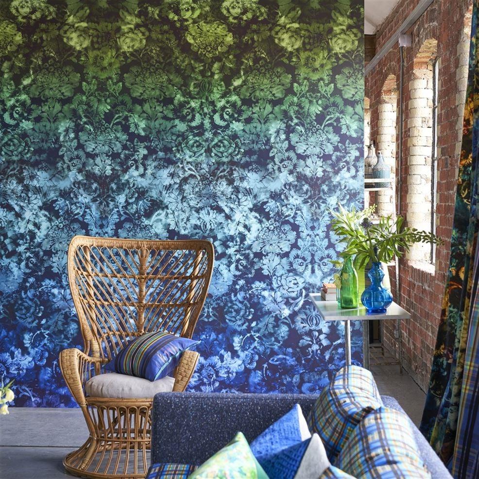 Designers Guild Tarbana Damask Midnight