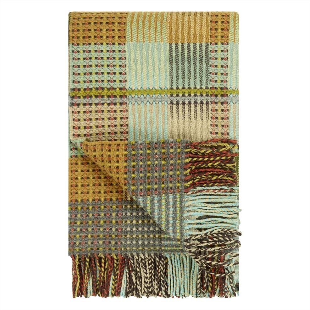 designers guild Tasara Ochre Woven Throw