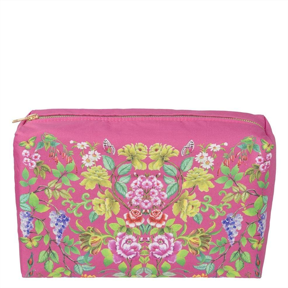designers guild Eleonora Fuchsia Large Toiletry Bag