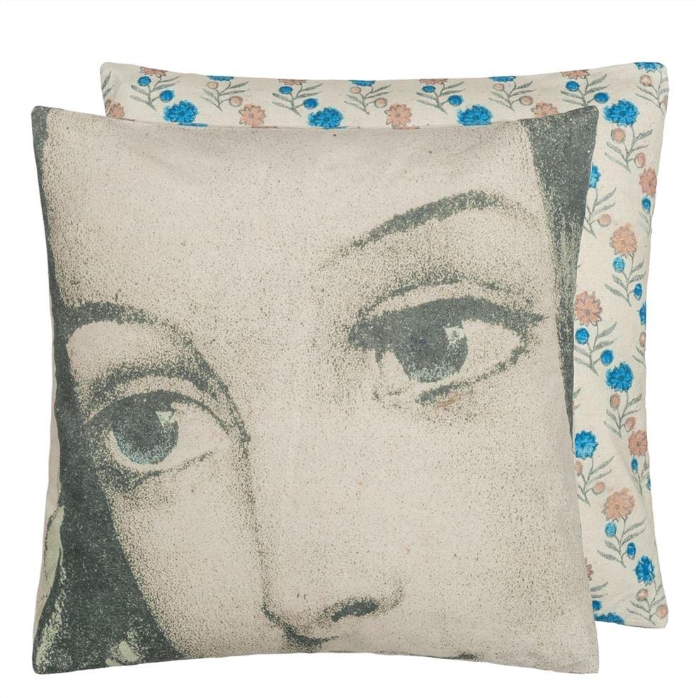 designers guild Ellen's Eyes Parchment Decorative Pillow