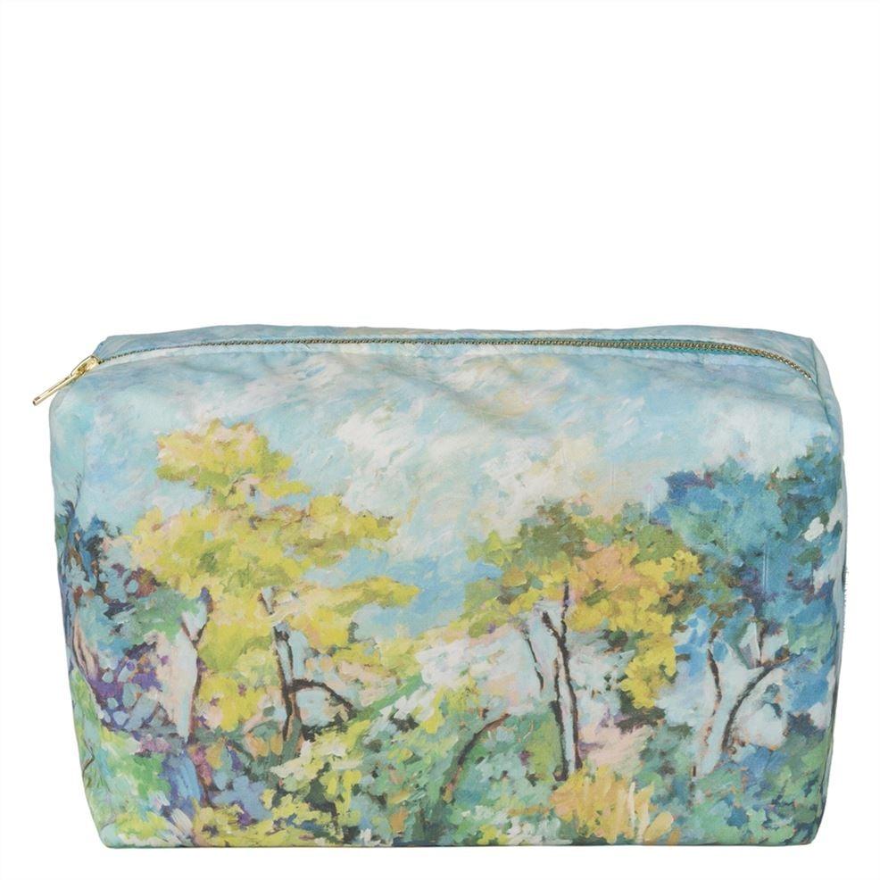 designers guild Foret Impressionniste Celadon Small Toiletry Bag