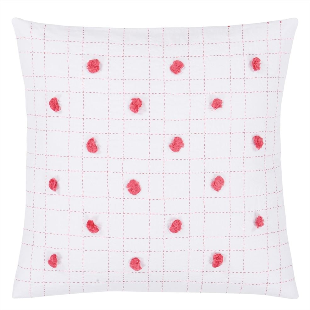 Designers Guild Geranium Tufted Cotton Decorative Pillow