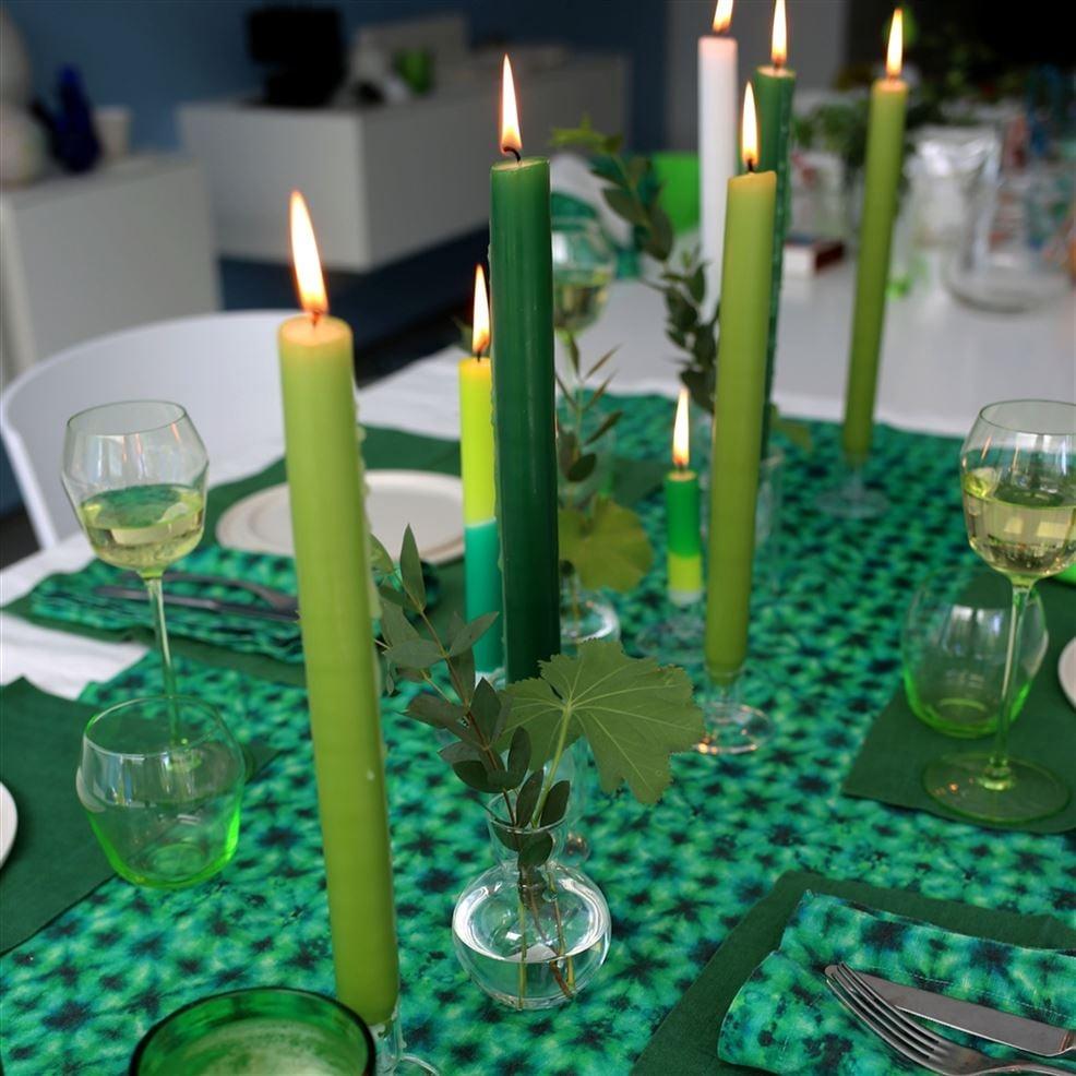 Designers Guild Grass Green Dinner Candles Set Of 4