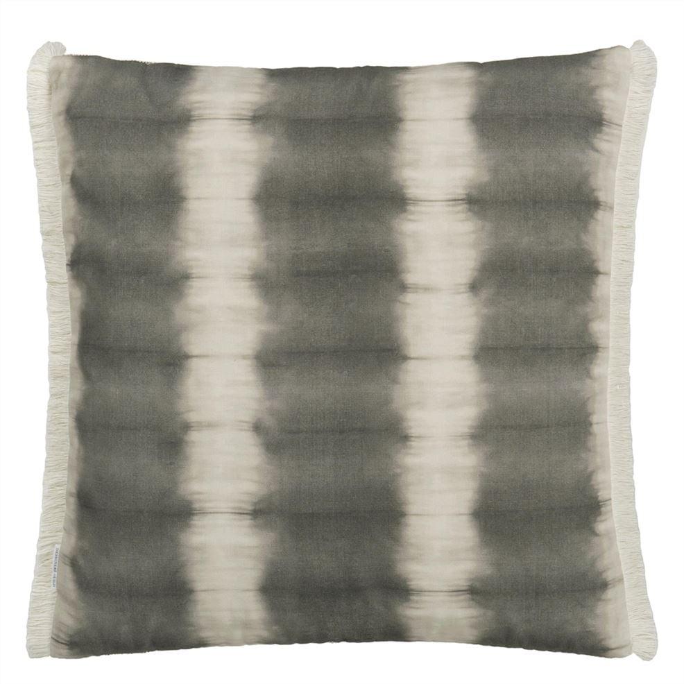 Designers Guild Grayton Graphite Outdoor Decorative Pillow