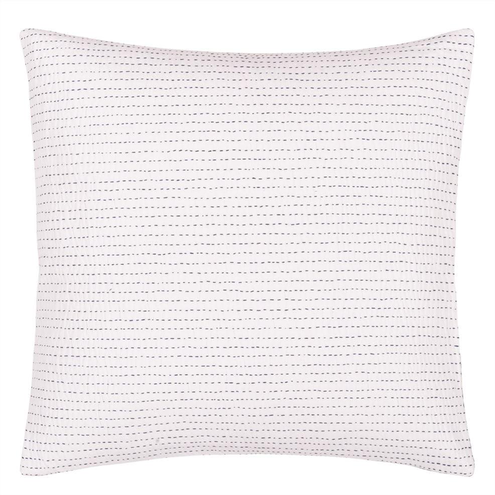 Designers Guild Indigo Block Printed Decorative Pillow