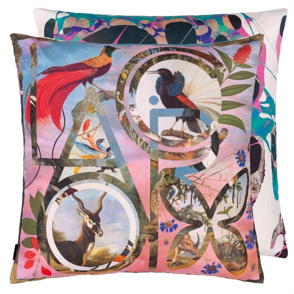 designers guild Lacroix Paradise Flamingo Decorative Pillow