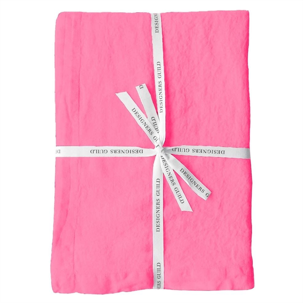 Designers Guild Lario Fuchsia Linen Table Cloth Runner Placemats & Napkins