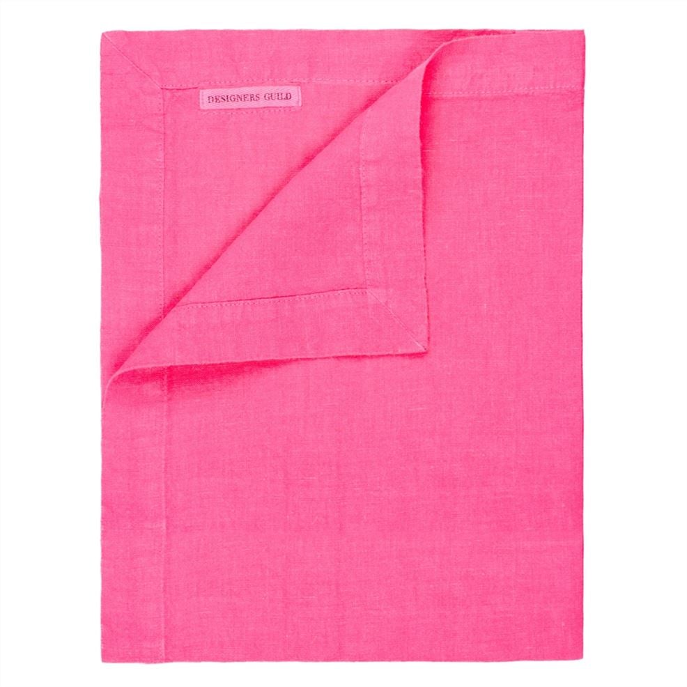 designers guild Lario Fuchsia Linen Table Cloth Runner Placemats & Napkins