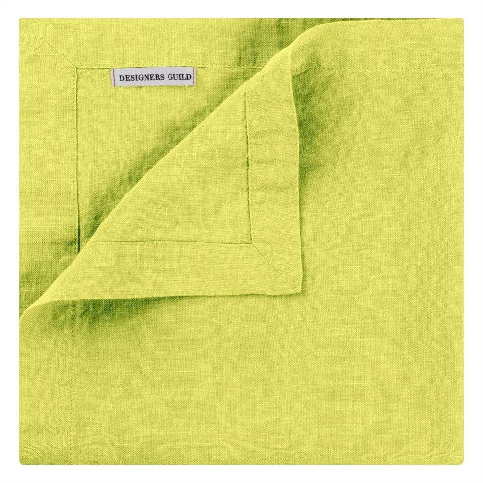 Designers Guild Lario Lemongrass Linen Placemats & Napkins