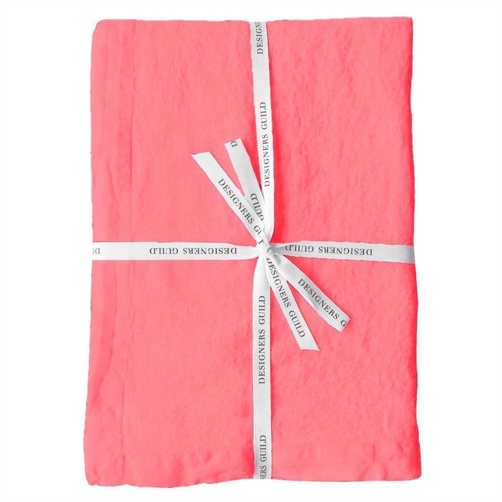 Designers Guild Lario Peony Linen Table Cloth Runner Placemats & Napkins