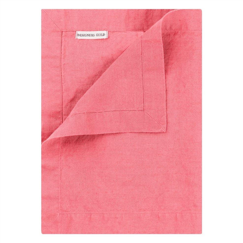 designers guild Lario Peony Linen Table Cloth Runner Placemats & Napkins